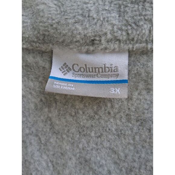 Columbia 3X Vest Fleece Light Gray - Picture 5 of 7